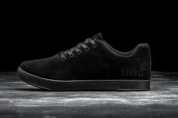 Men's Nobull Suede Trainers Black | SG I2304L